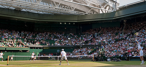 Men's Doubles, Centre Court with new roof, Wimbledon 2009 #3.