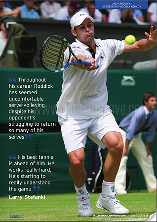International tennis Magazine Dec 2010.