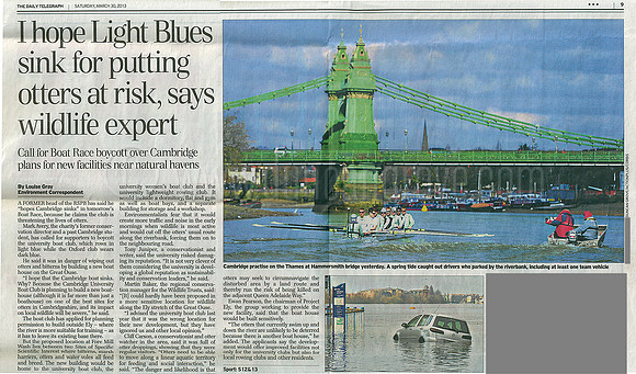 2013_03_31 Telegraph. (Both images  by Duncan Grove).