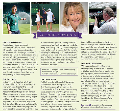 Time & Leisure (circulation 115,000) July 2015. Third photo not by DG, but he did instigate the article and is featured in it).