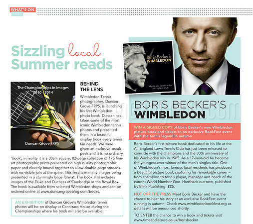 Time & Leisure (circulation 115,000) July 2015.