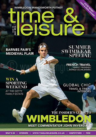 Time & Leisure cover (circulation 115,000) July 2015.
