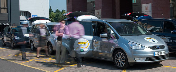 Hertz Courtesy Cars at Cheslea Hotel, ferrying passengers to Wimbledon #1.