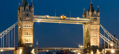 Tower Bridge at Dusk.