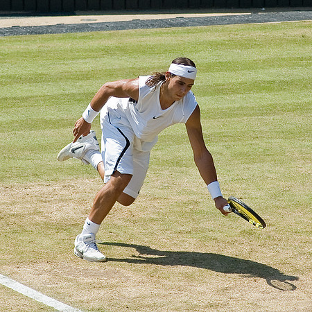Rafael Nadal, Centre Court, Wimbledon 2006.