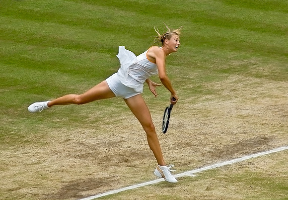 Maria Sharapova, Centre Court, Wimbledon 2005.
