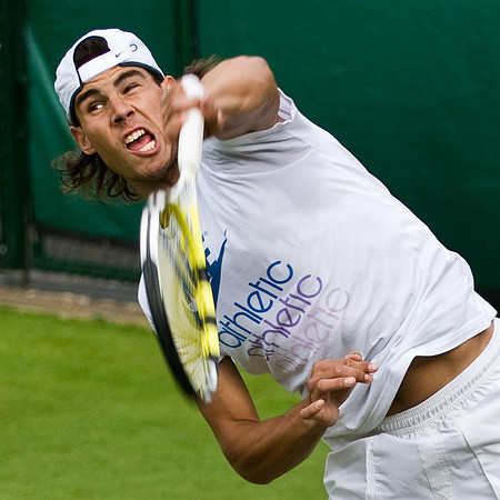 Nadal Practicing