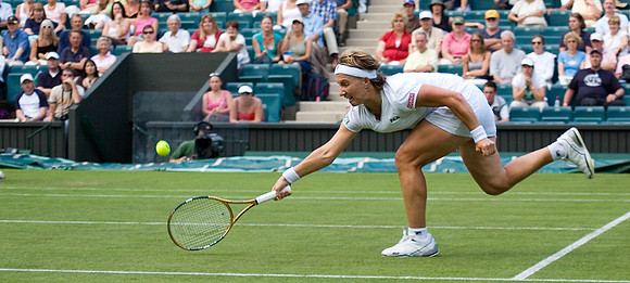 Kveta Peschke, Ladies' Singles 2nd Round, Centre Court, Wimbledon 2006.