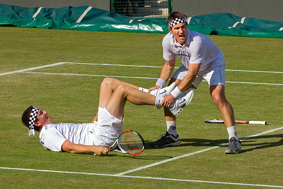 Fracas on No 1 Court, Wimbledon.