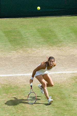Amelie Mauresmo, Ladies' Champion, Ladies' Singles Final, Centre Court, Wimbledon 2006.