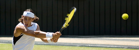 "Focused". Rafael Nadal, Finalist, Men's Singles, Centre Court,